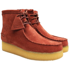 Clarks Wallabee Craft Womens Rust Boots