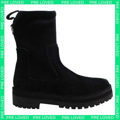 Clarks Rock Knit Womens Black Boots NO BOX