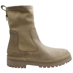 Clarks Rock Knit Womens Sand Boots