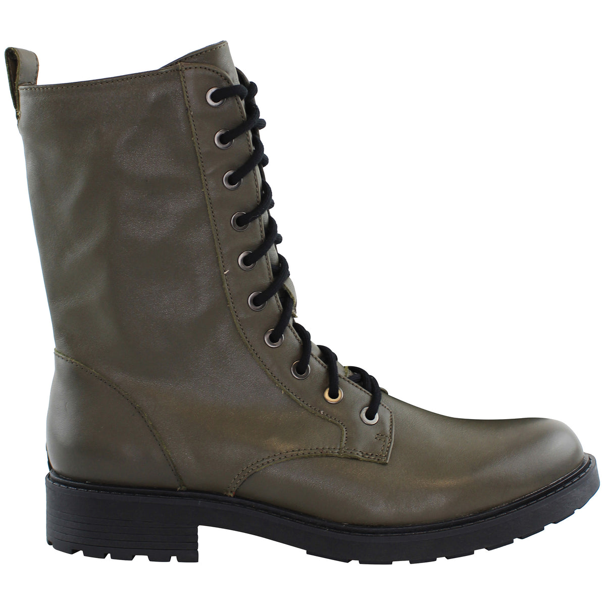 Clarks Orinoco 2 Style Womens Dark Green Boots