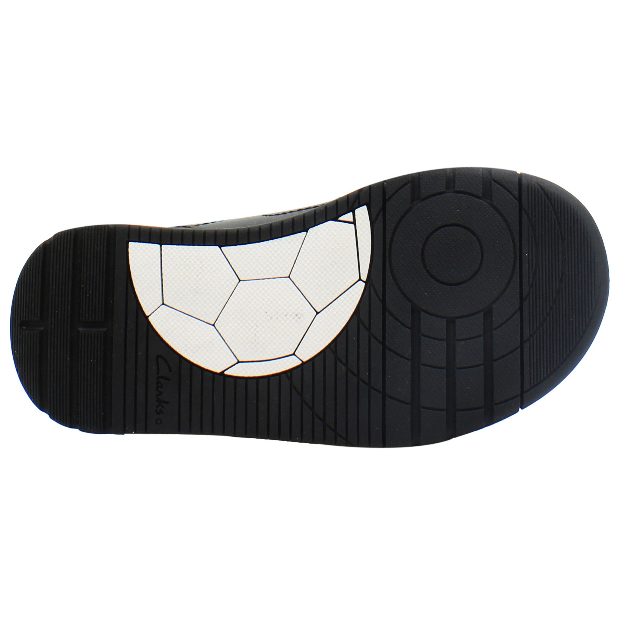 Clarks Kick Pace Kids Black Shoes