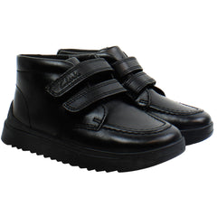 Clarks Goal Strap Kids Black Shoes