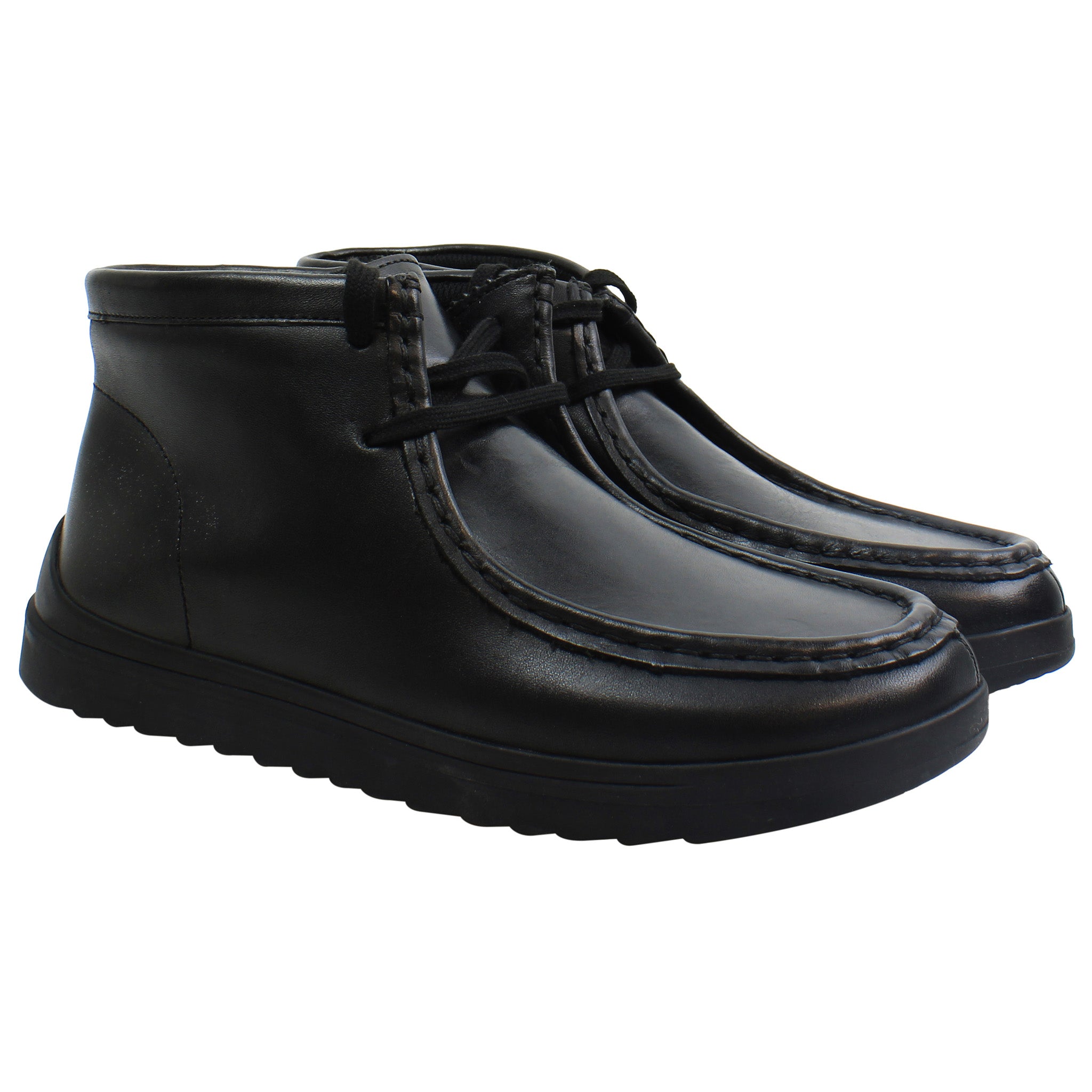 Clarks Goal Wally Kids Black Shoes