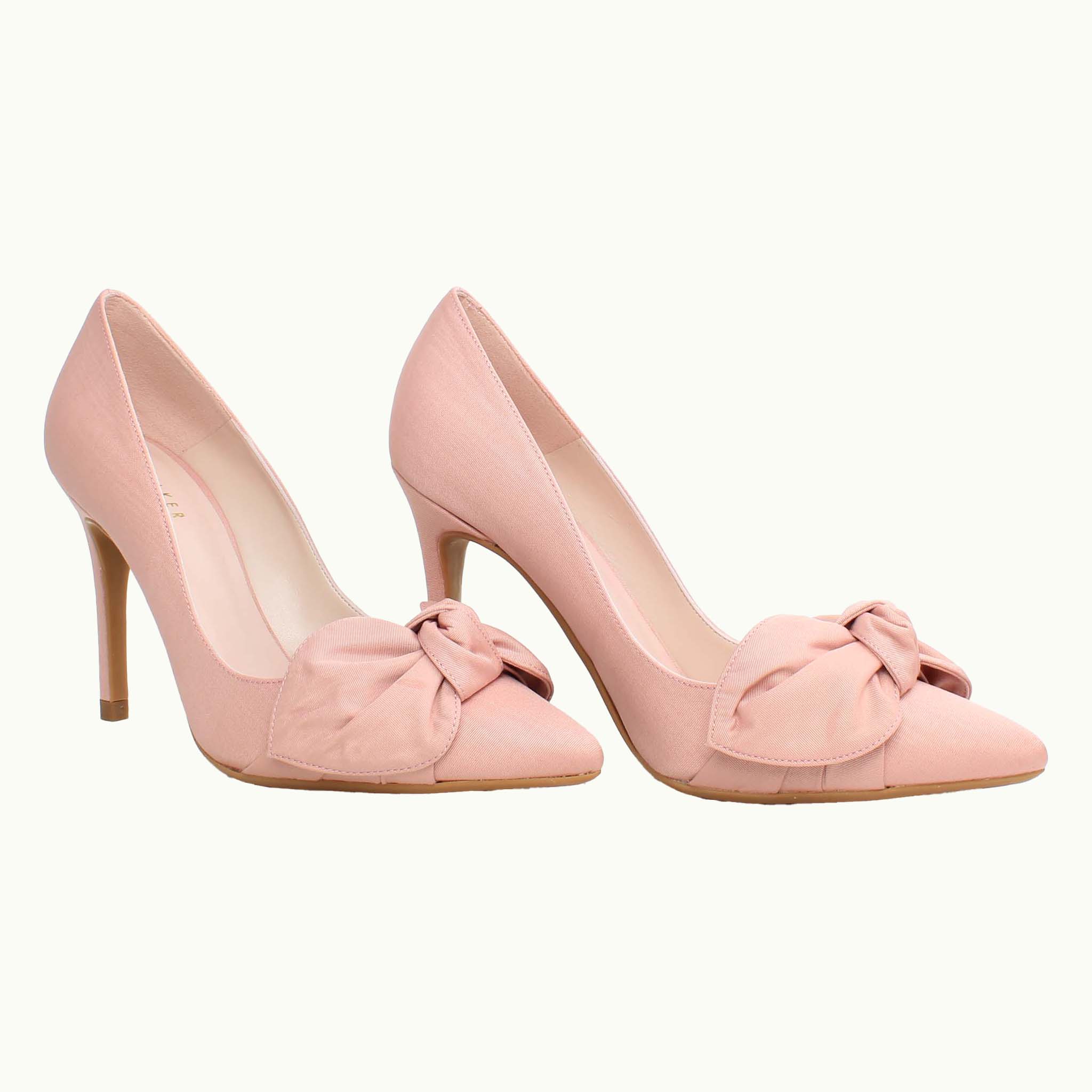 Ted Baker Hyana Moire Bow Womens Pink Court Shoes NO BOX