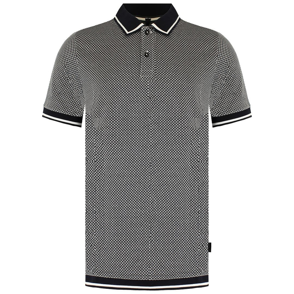 Ted Baker Affric Mens Navy/White Geo Polo Shirt