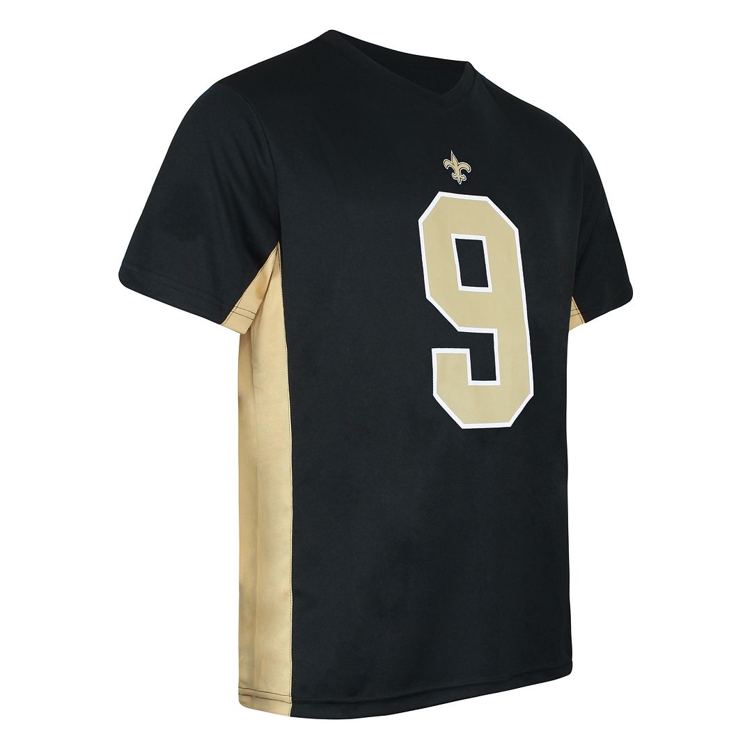 Fanatics NFL New Orleans Saints 9 Drew Brees Mens T-Shirt