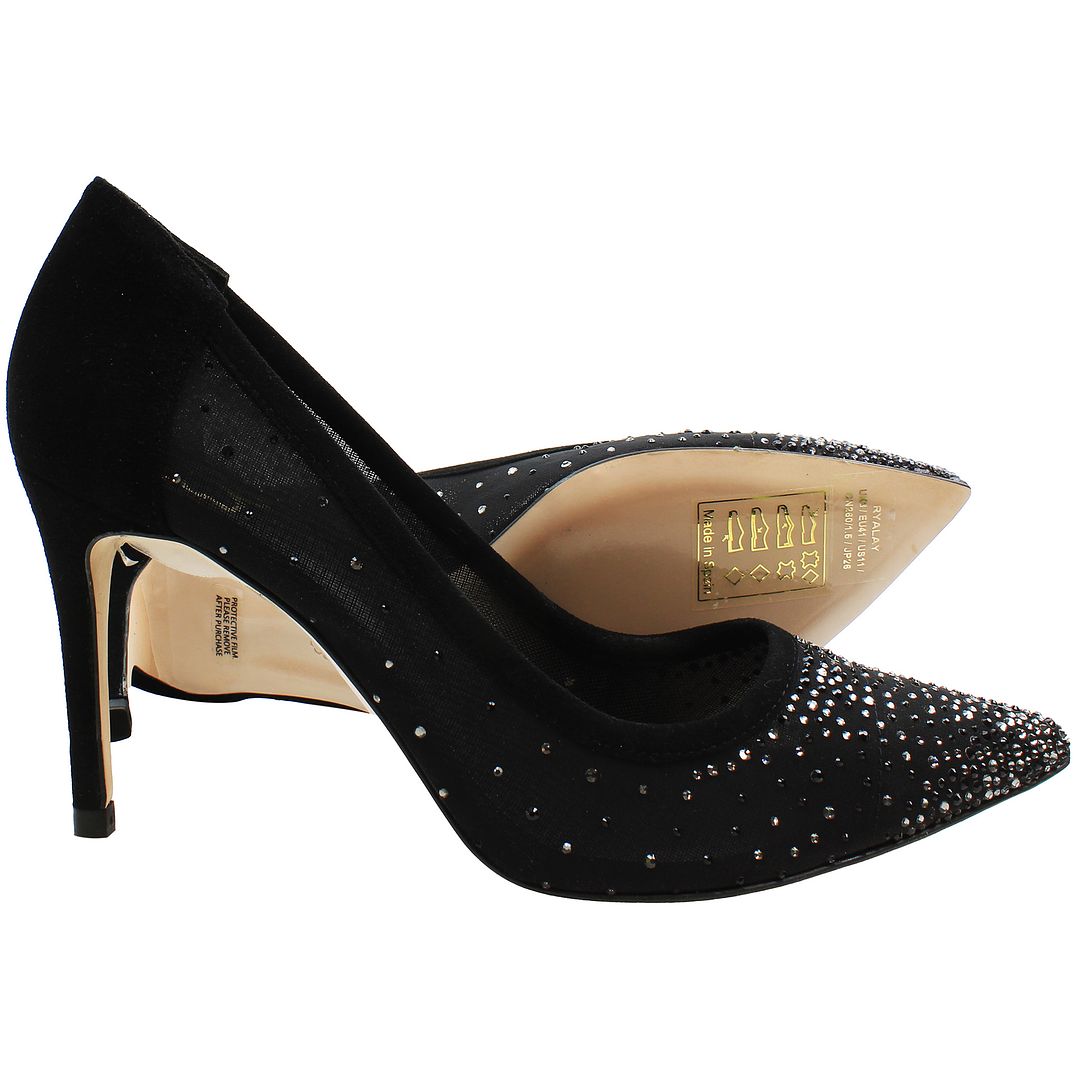 Ted Baker Ryalay Diamante Womens Black Heels