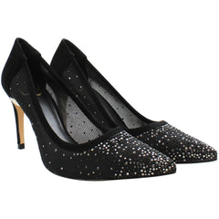 Ted Baker Ryalay Diamante Womens Black Heels