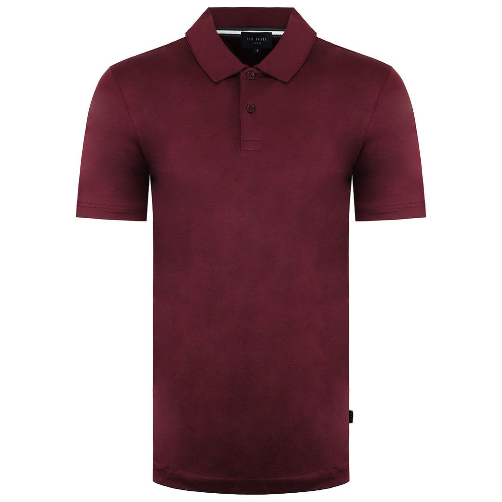 Ted Baker Zeiter Slim Fit Mens Burgundy Polo Shirt