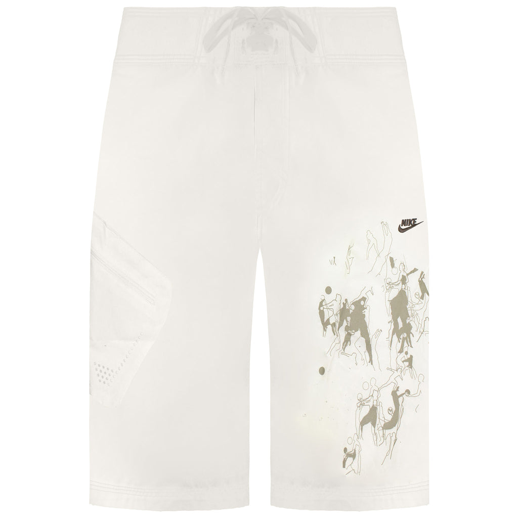 Nike Print Mens Cream Basketball Shorts