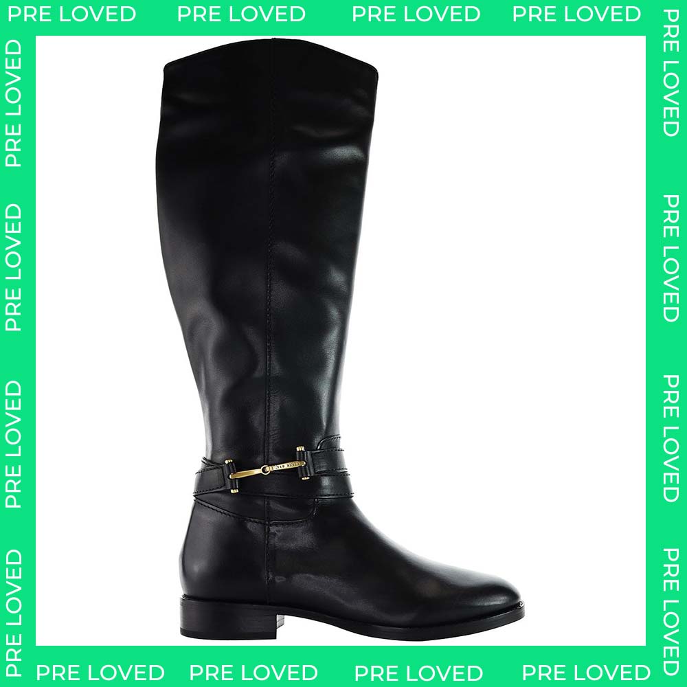 Ted Baker Rydier T-Hinge Womens Black Knee High Boots NO BOX