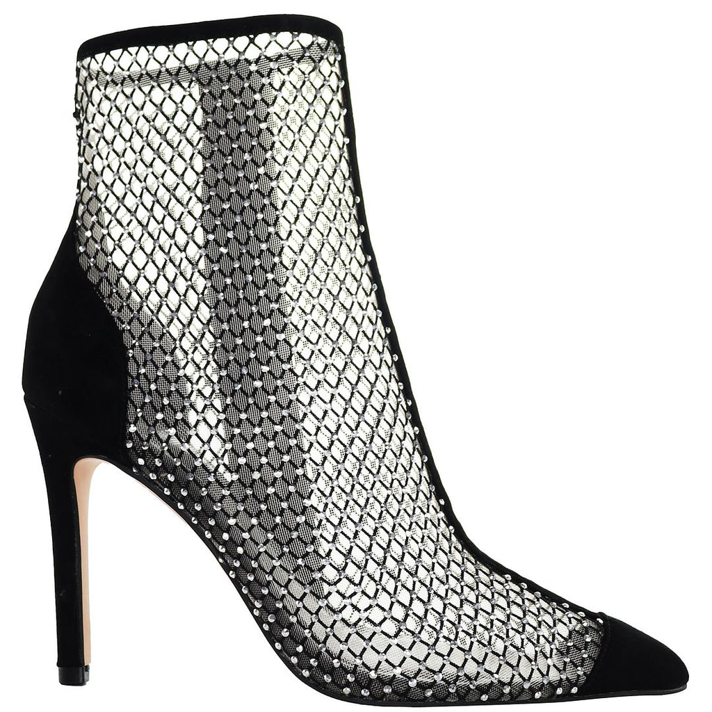 Ted Baker Junapah Crystal Mesh Womens Black Boots