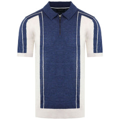 Ted Baker Jesty Mens Blue Wool Polo Shirt