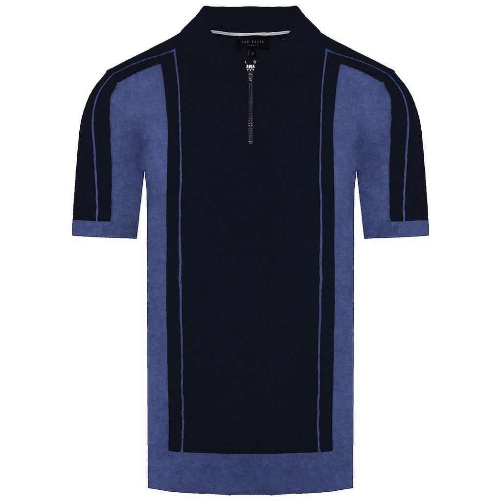 Ted Baker Jesty Mens Navy Wool Polo Shirt