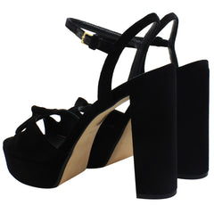 Ted Baker Kayvi Womens Black Platform Heeled Sandals