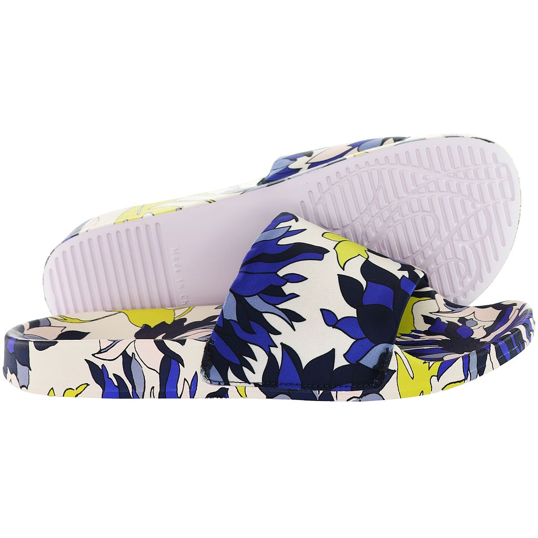 Ted Baker Anniti Floral Print Womens Blue Sliders