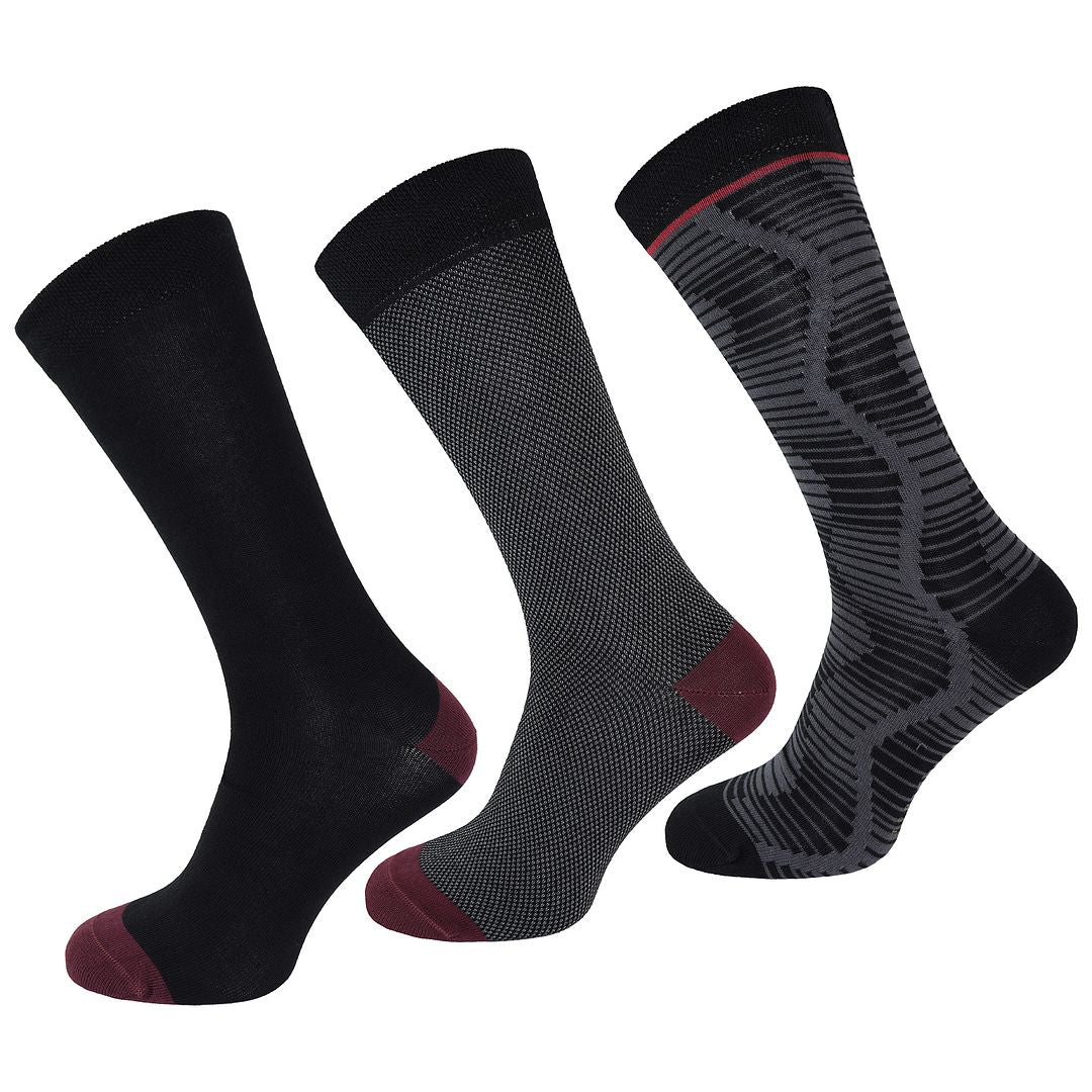 Ted Baker Hoptoit 3-Pack Mens Black/Grey Socks