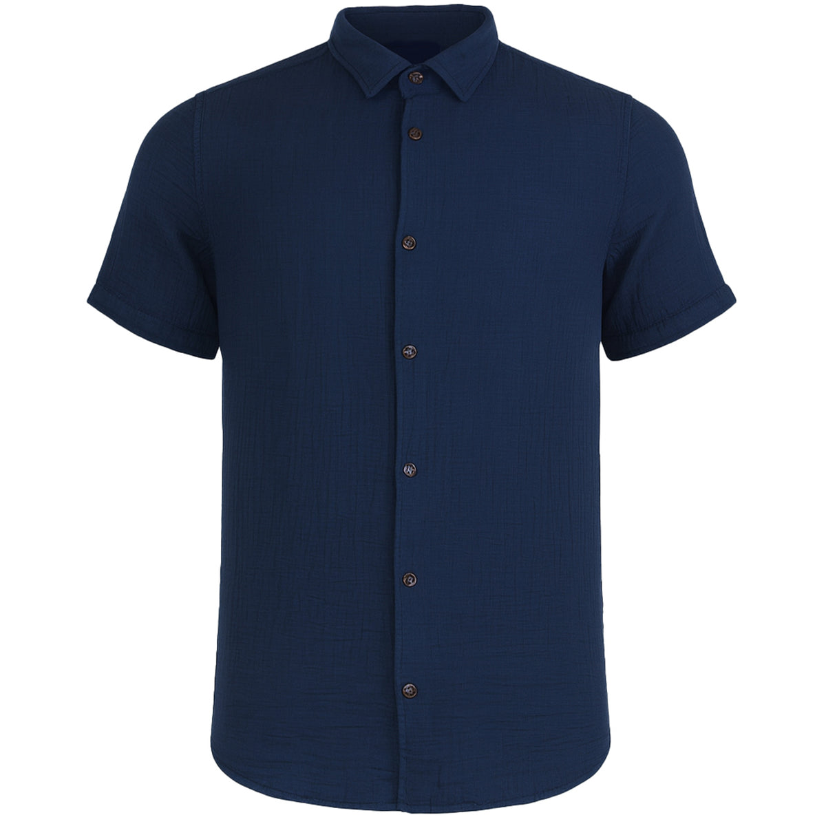 Ted Baker Digmer Textured Lightweight Mens Navy Shirt