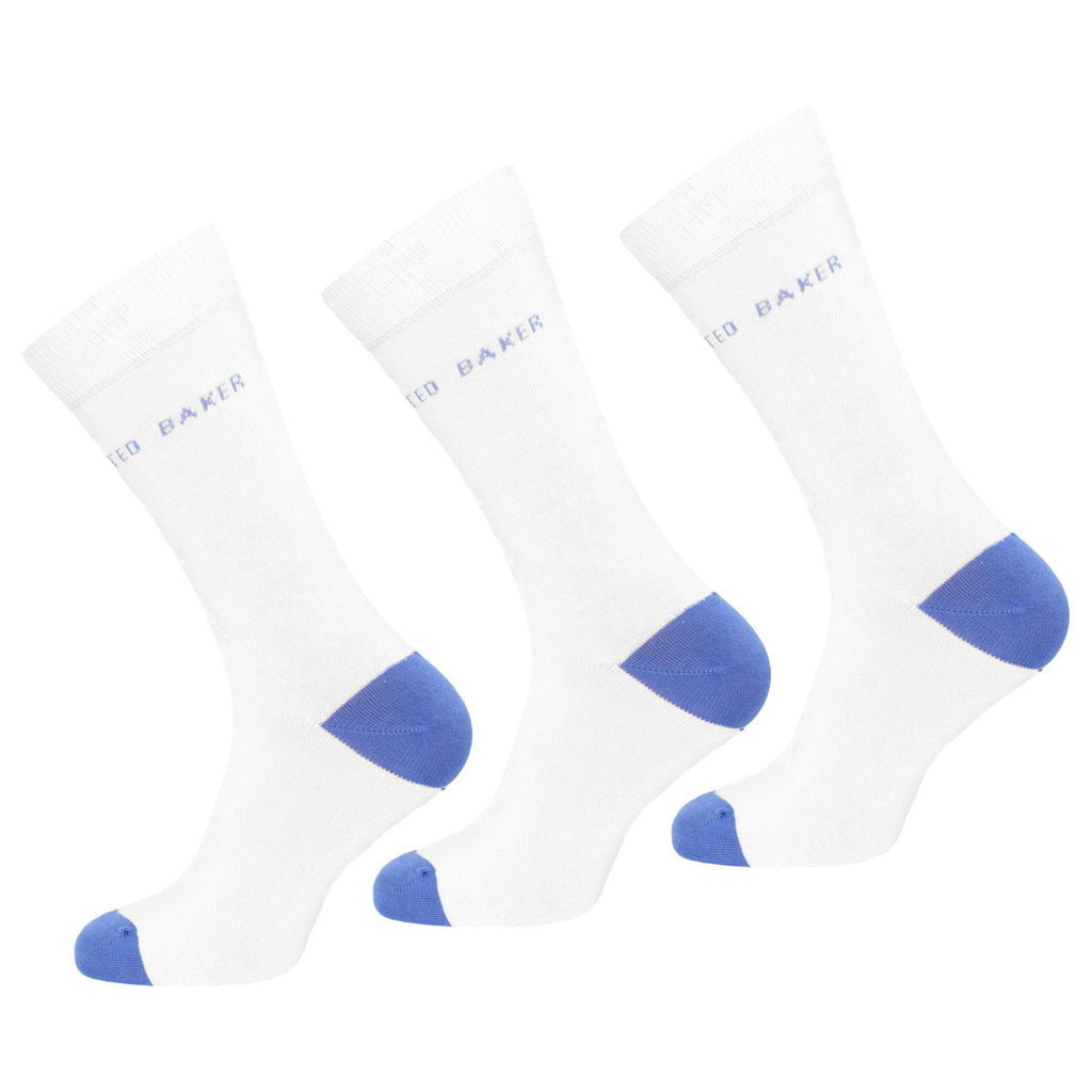 Ted Baker 3-Pack Whitess Mens White Socks