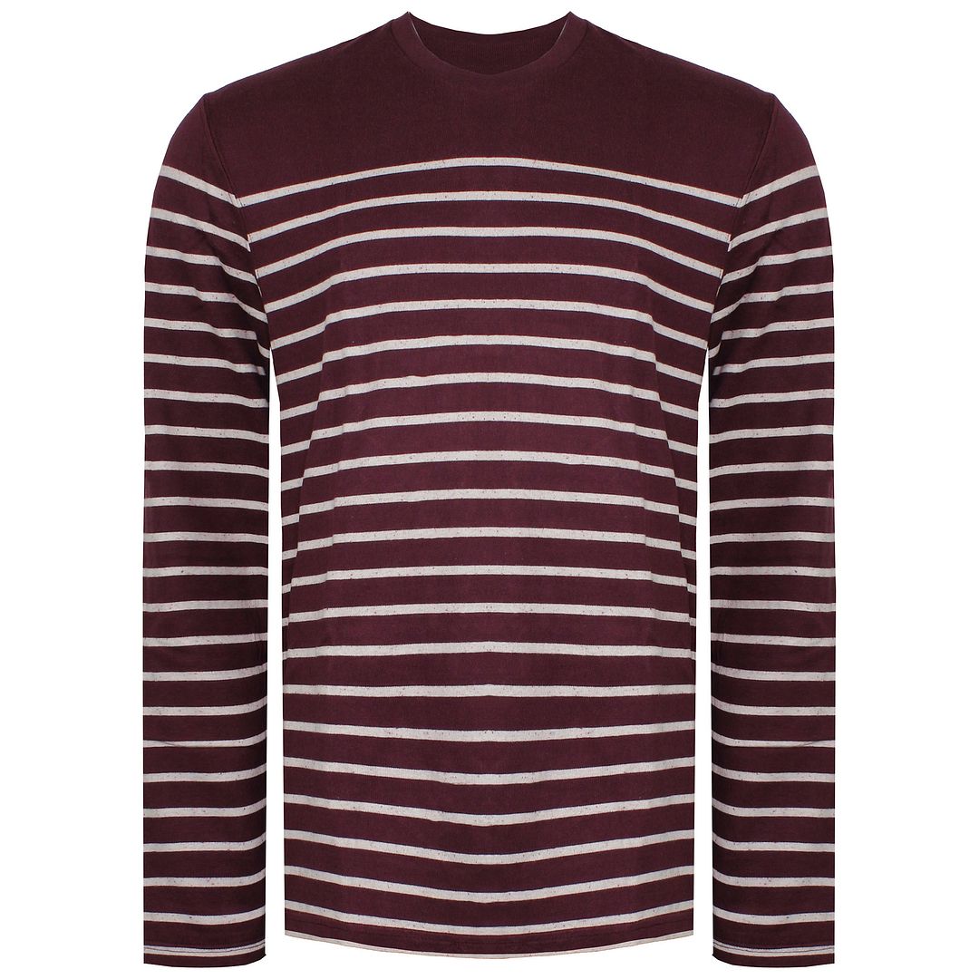 Levi's Striped Mens Burgundy/White Shirt