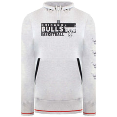 NBA Chicago Bulls Mens Grey Basketball Hoodie