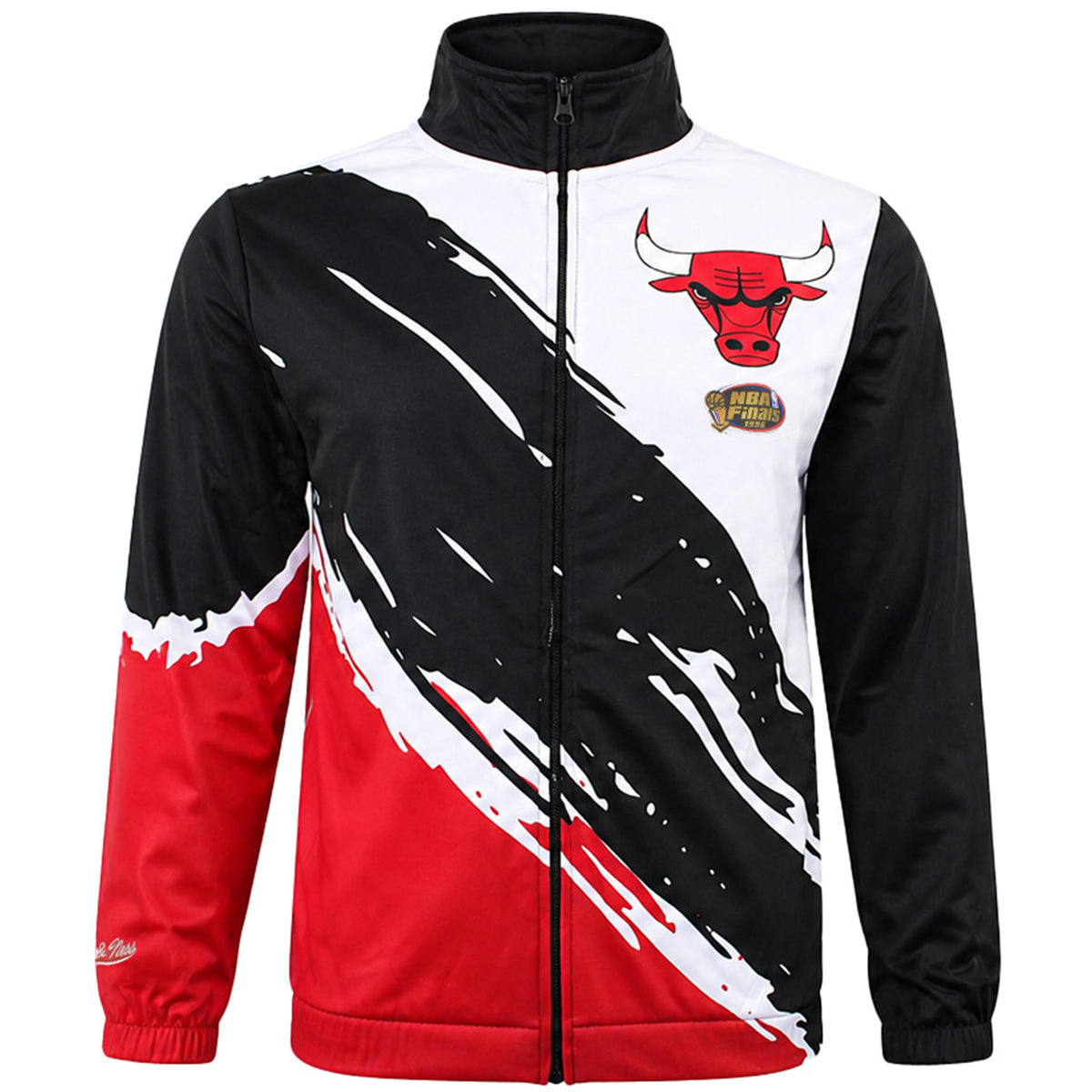 Mitchell & Ness NBA Chicago Bulls Paintbrush Tricot Kids Black/Red Track Jacket