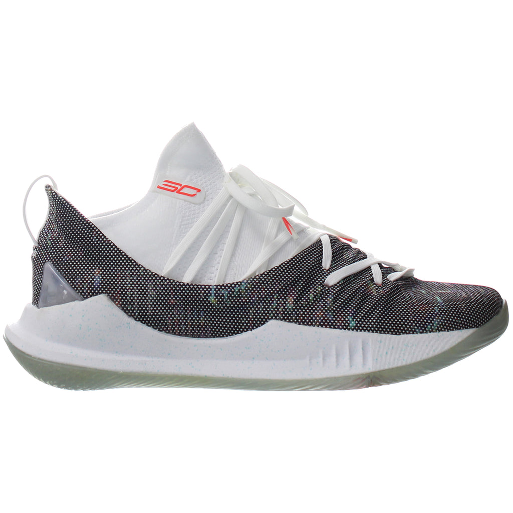 Under Armour Curry 5 Mens White Trainers