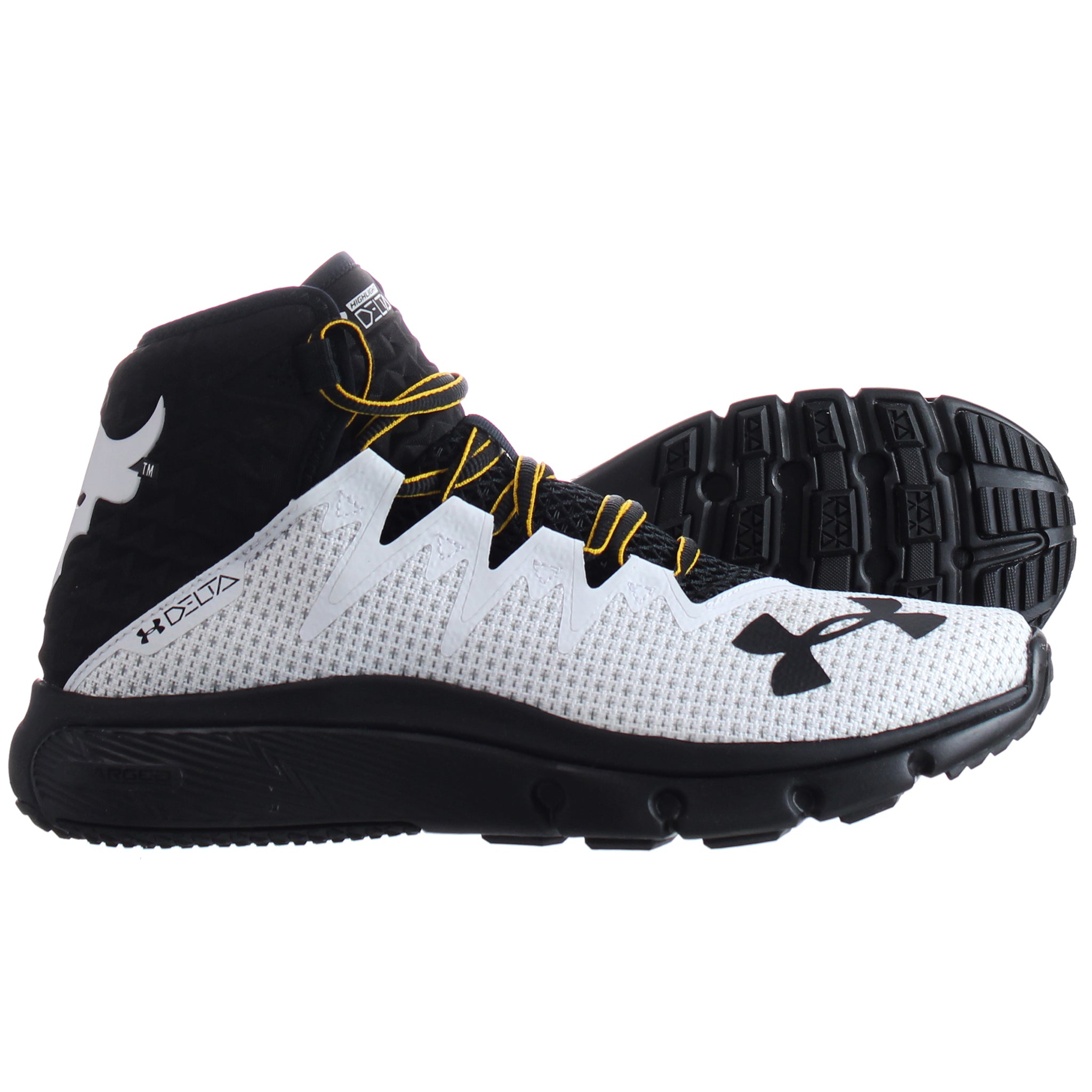 Under Armour Project Rock Delta Mens White Trainers