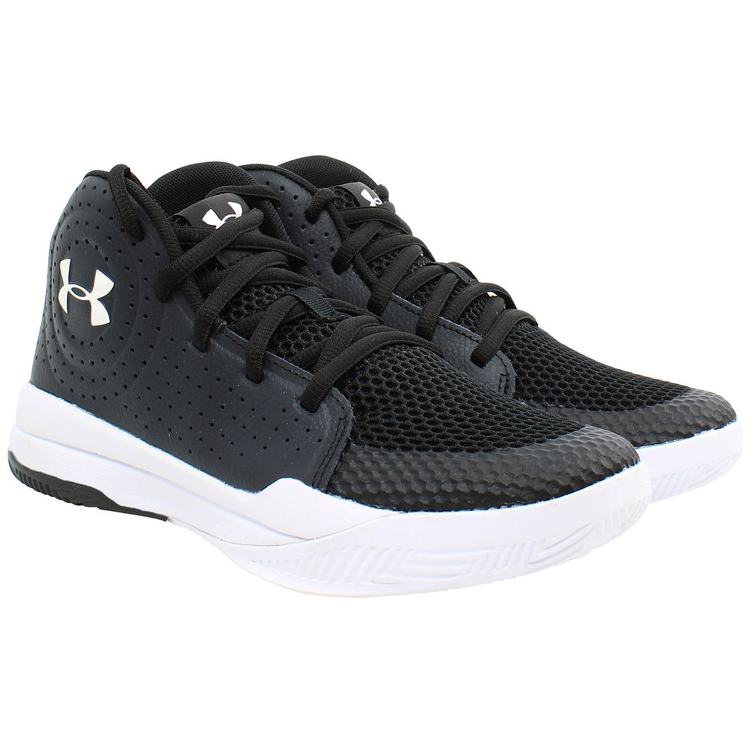 Under Armour Jet Kids Black Basketball Shoes