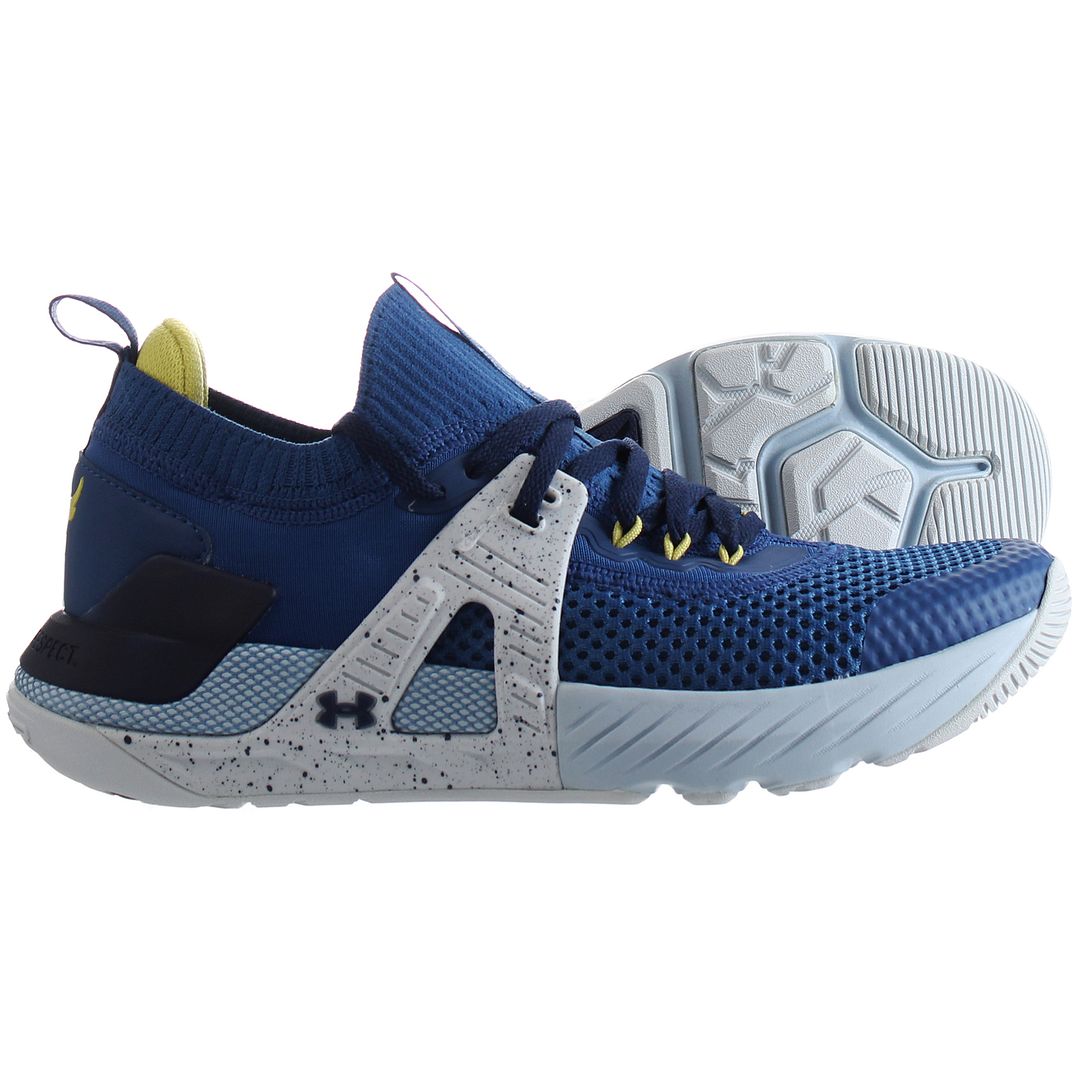 Under Armour UA Project Rock 4 Kids Blue Trainers