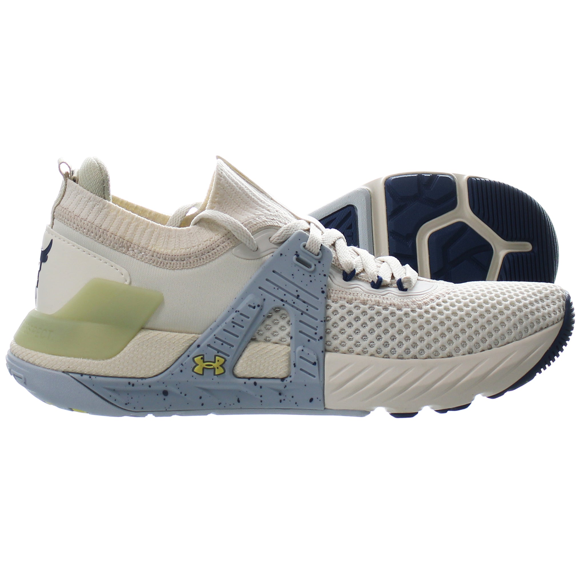 Under Armour Project Rock 4 Team Beige Womens Trainers