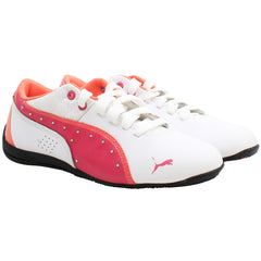 Puma Drift Cat 6 Kids White/Pink Trainers