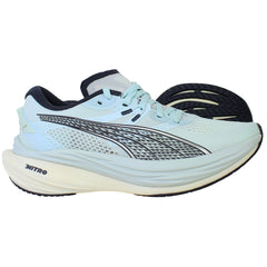 Puma Deviate Nitro 3 Womens Light Blue Running Shoes