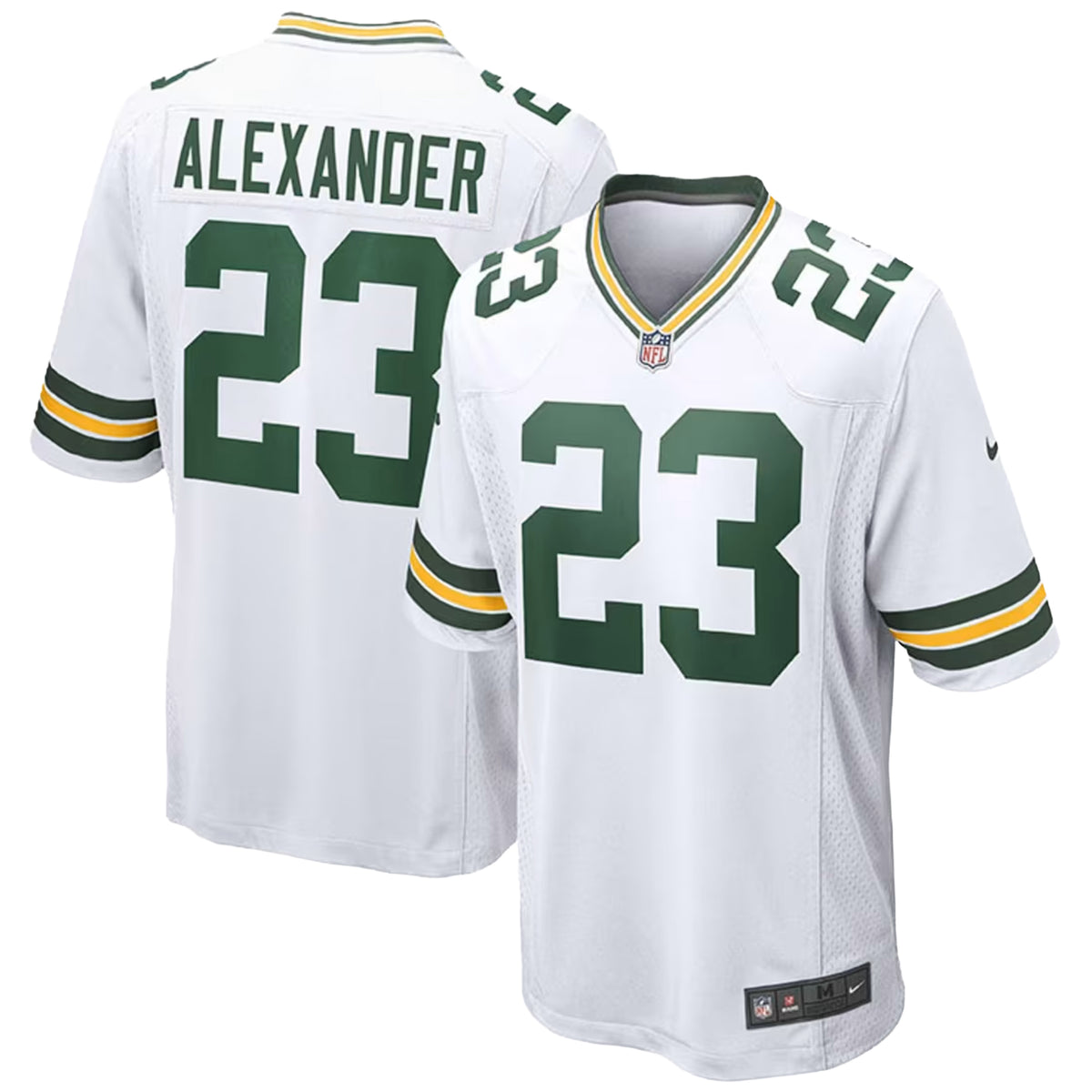 Nike NFL Green Bay Packer 23 Alexander Home Game Jersey