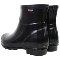 Skechers Neon Puddles Womens Black Wellington Boots