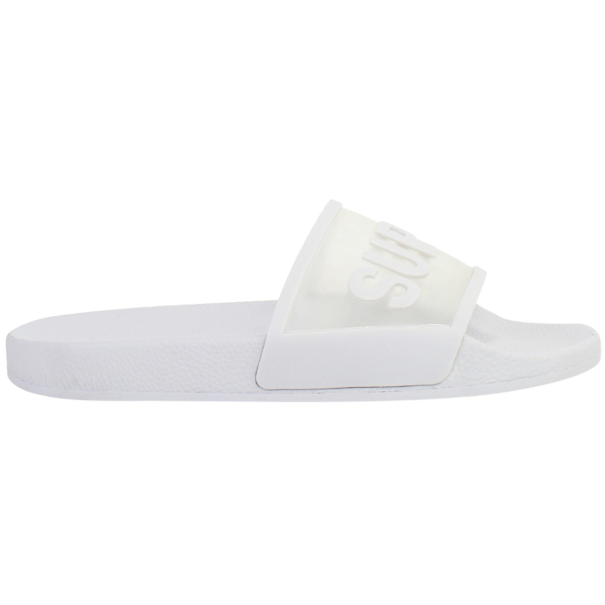 Superga Clear Identity Womens Light Grey Sliders
