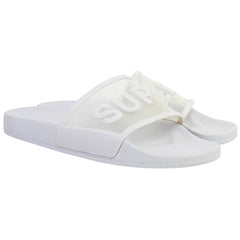 Superga Clear Identity Womens Light Grey Sliders