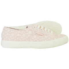 Superga 2750 Print Womens Pink Plimsolls