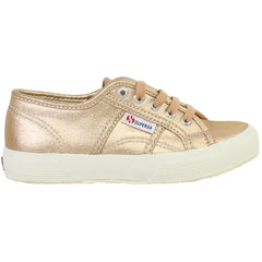 Superga Metallic Kids Pink Plimsolls