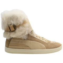 Puma Alexander McQueen Womens Beige Trainers