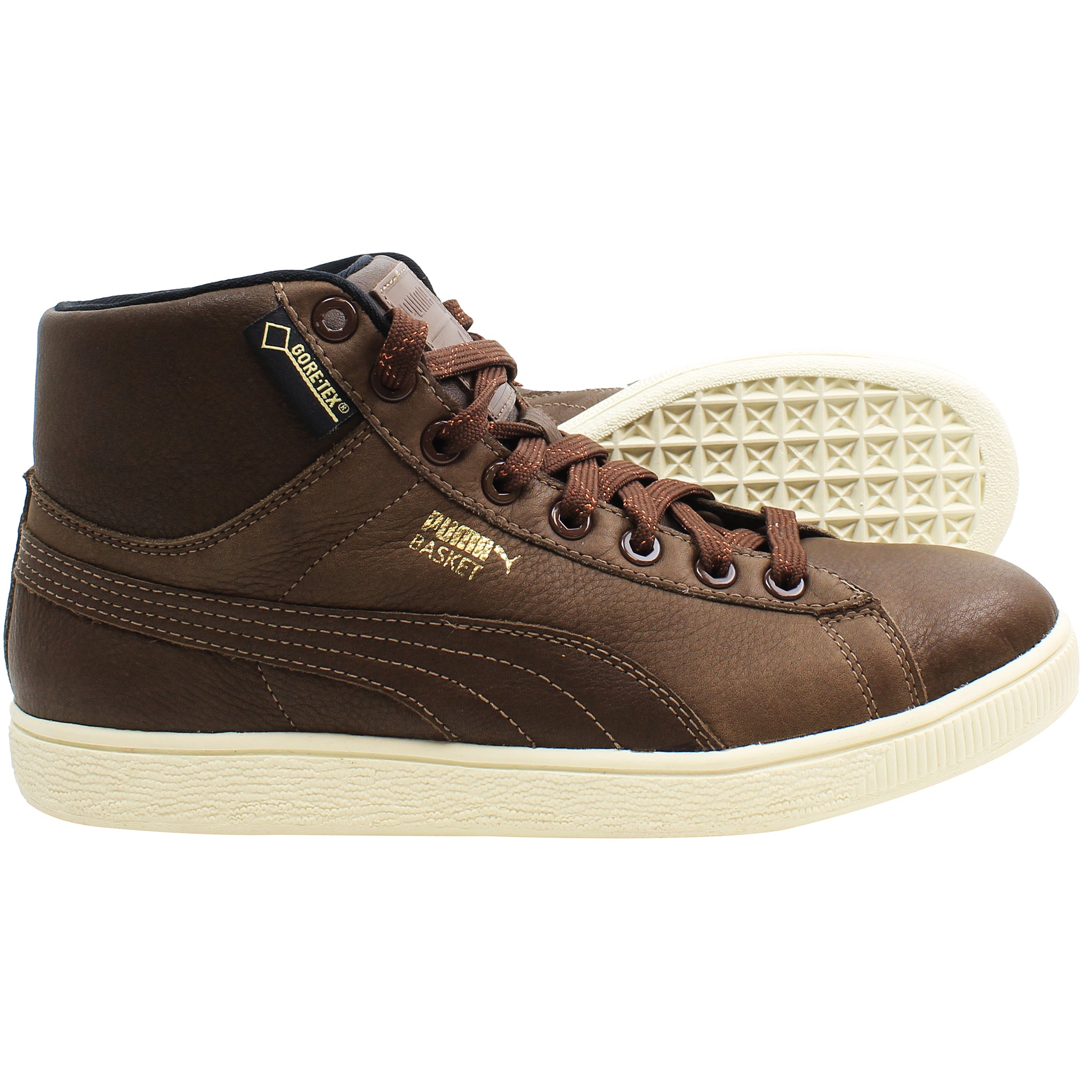 Puma Classic GTX Mens Brown Mid Trainers