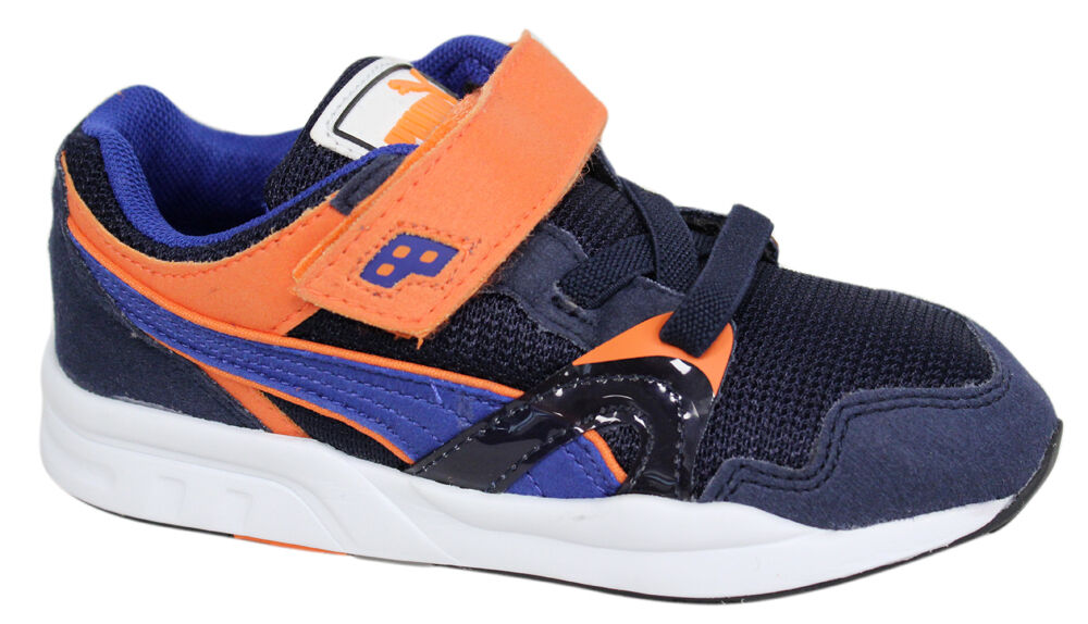 Puma Trinomic XT 1 Plus V Kids Blue/Orange Trainers