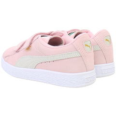 Puma Suede 2 Kids Pink/White Trainers