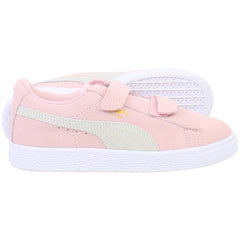 Puma Suede 2 Kids Pink/White Trainers