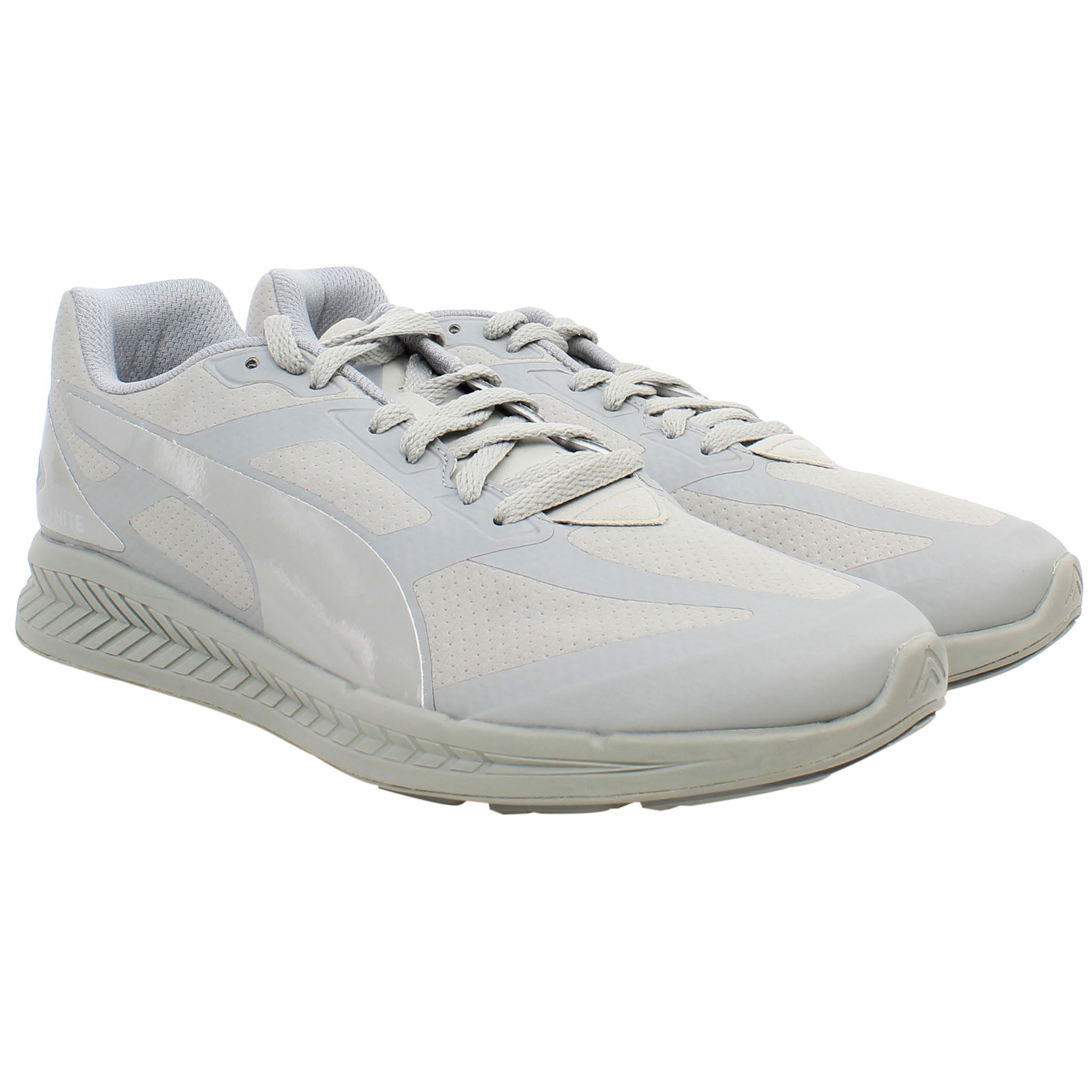 Puma Ignite Matt & Shine Mens Grey Running Shoes
