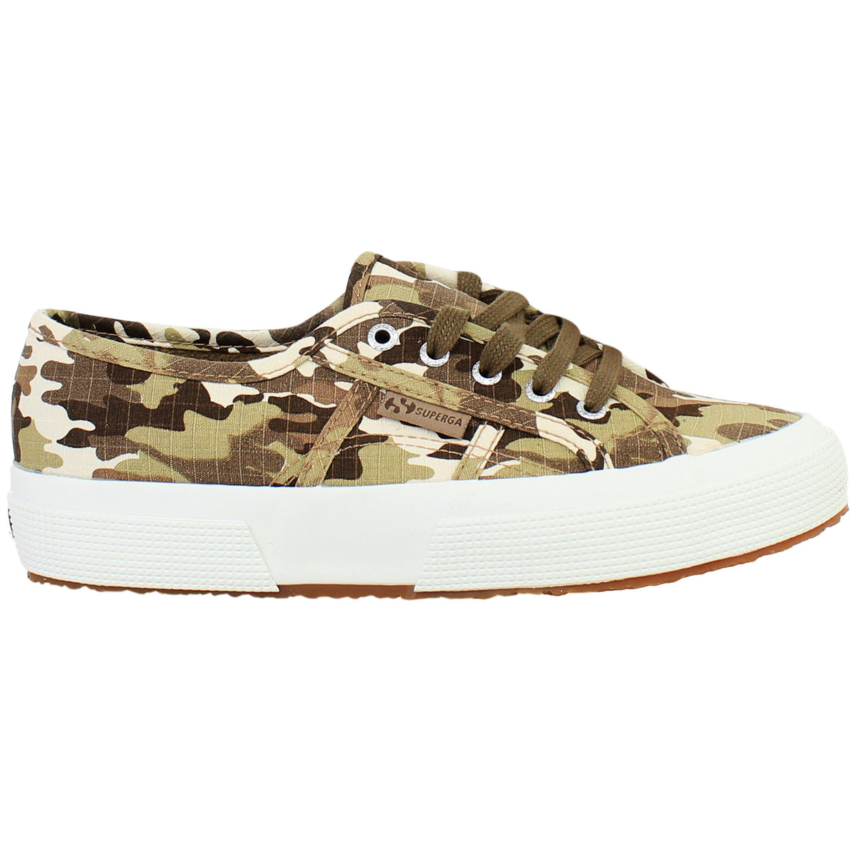 Superga Camo Ripstop Kids Camo Beige Plimsolls