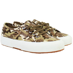 Superga Camo Ripstop Kids Camo Beige Plimsolls