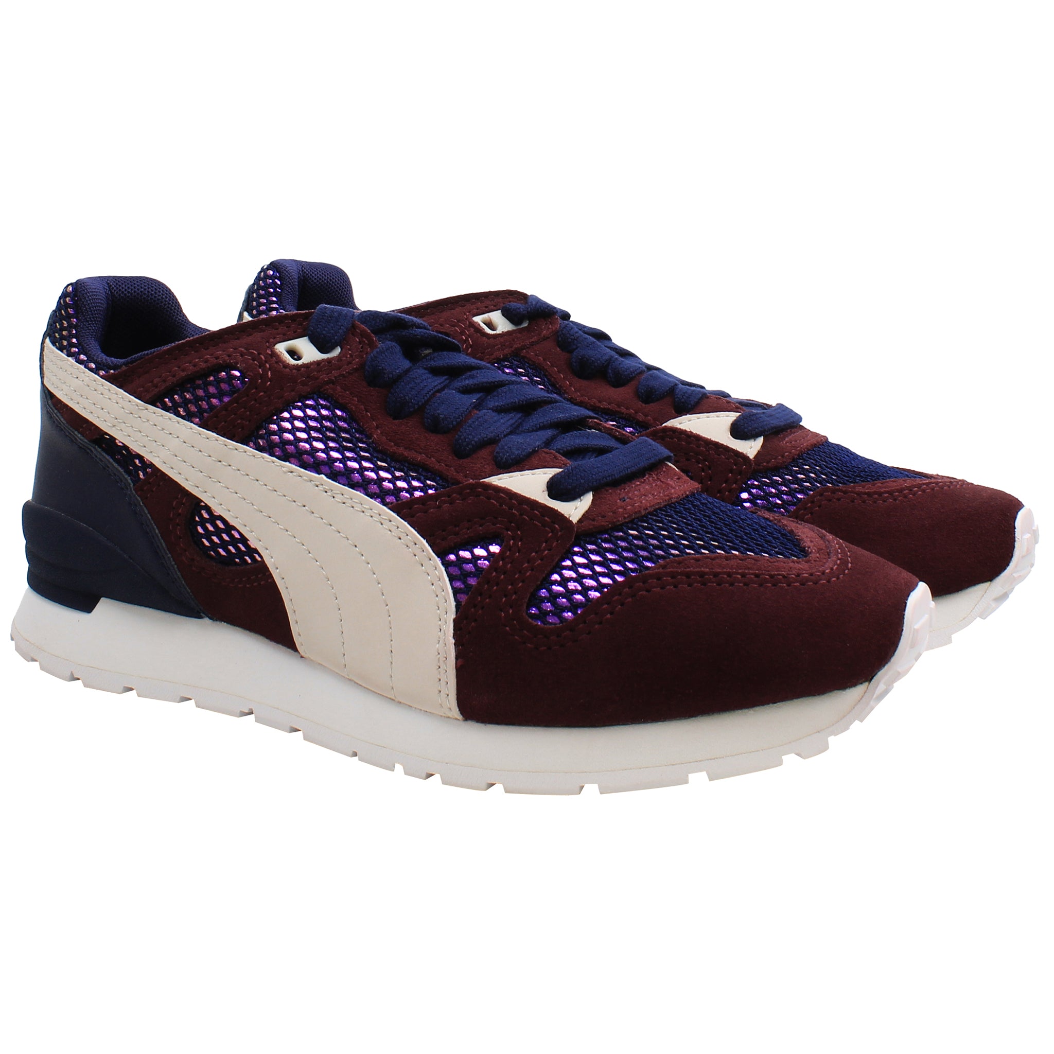 Puma Duplex OG Remastered DC4 Womens Burgundy Trainers