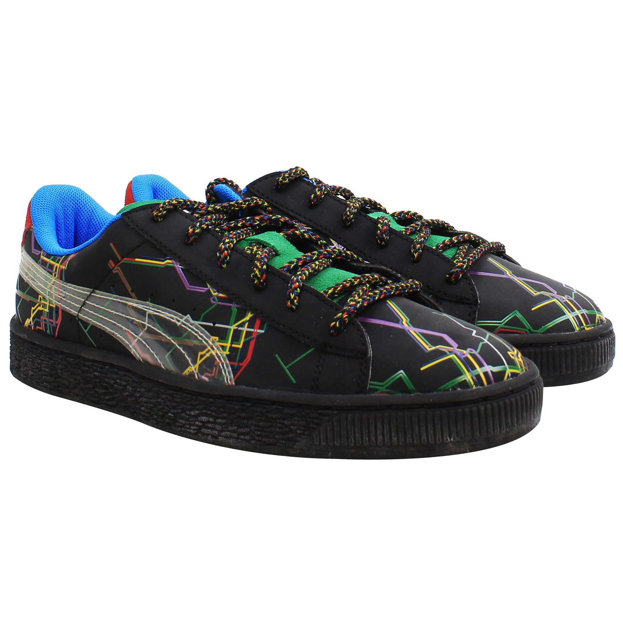 Puma Basket x Dee & Ricky Mens Black Trainers
