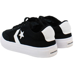 Converse Courtlandt OX Kids Black Plimsolls